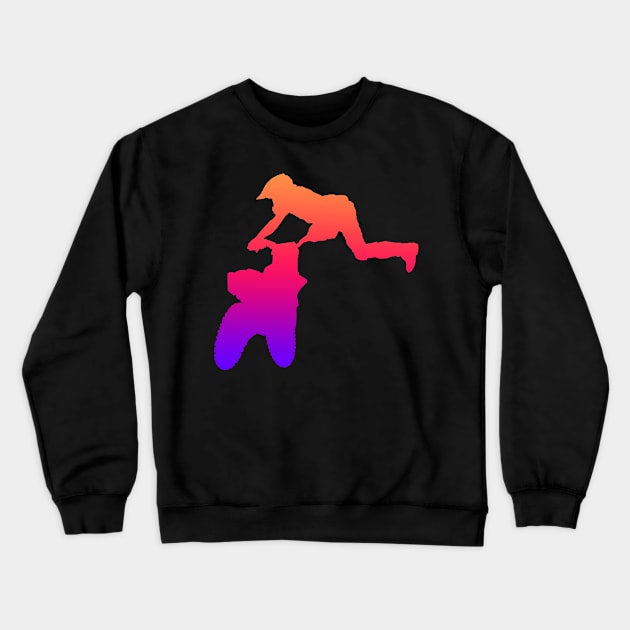 motocross Crewneck Sweatshirt by rickylabellevie